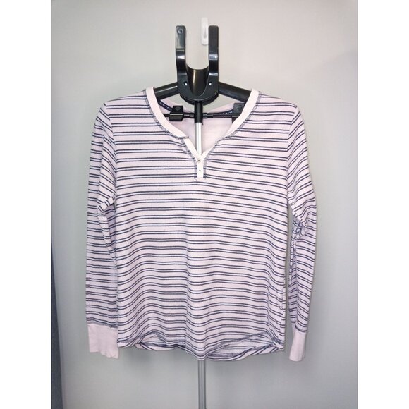 Women's Pink Blue Crewneck Top Size Medium - Picture 1 of 4